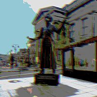 Black and white illustration of a butterfly with its wings open flat